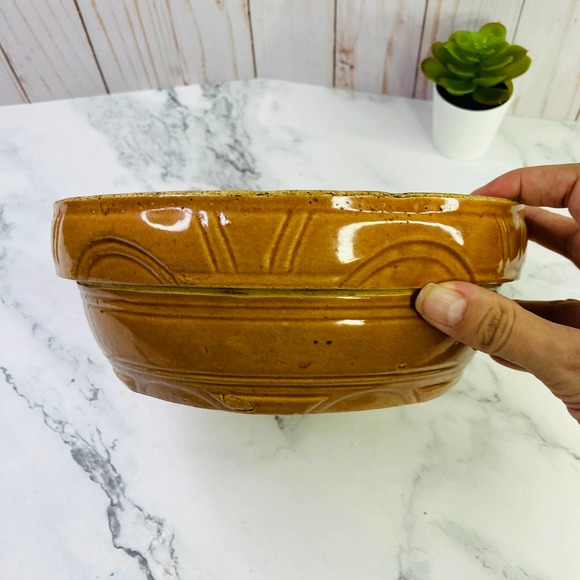 Watt Pottery Arcs Arches Casserole Dish 8.5" Ovenware Farmhouse - Picture 8 of 8